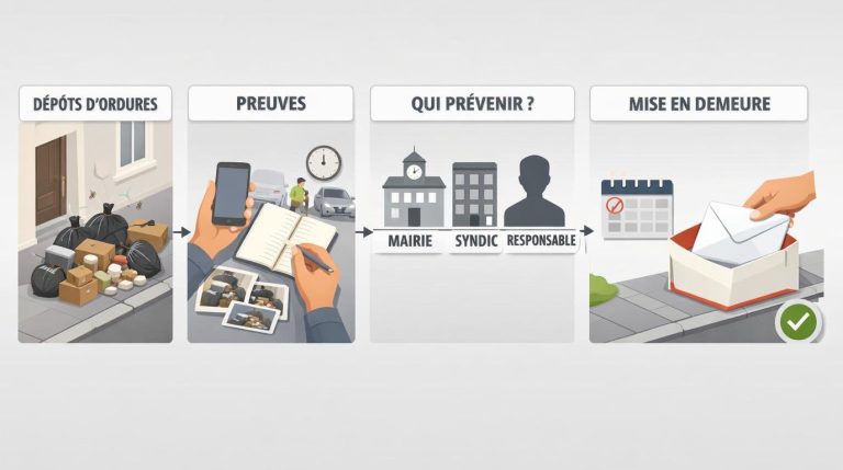 Dépôts d’ordures devant chez vous : comment faire cesser le trouble ?