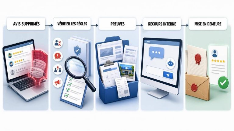 Avis clients légitimes supprimés par une plateforme : comment demander leur rétablissement ?