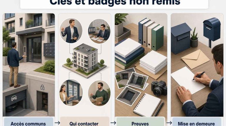 Clés ou badges d&rsquo;accès communs non remis à un copropriétaire : comment les obtenir ?