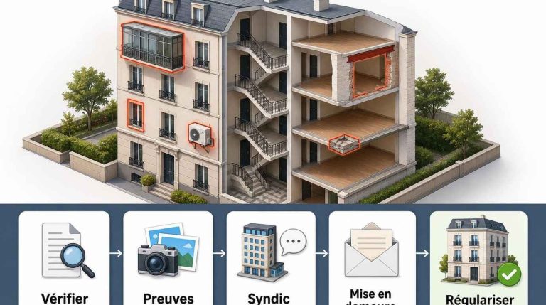 Travaux privatifs réalisés sans autorisation en copropriété : comment demander la remise en état ?
