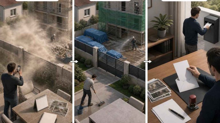 Chantier voisin projetant de la poussière chez vous : comment réclamer des protections ?