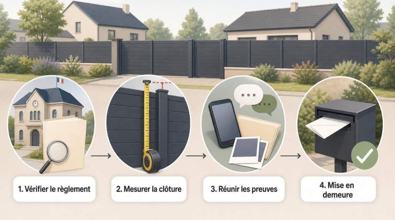 Hauteur de clôture non conforme au règlement local : comment demander une modification ?