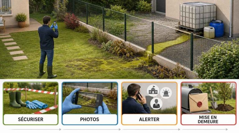 Déversement de produits chimiques chez le voisin : comment protéger votre terrain ?